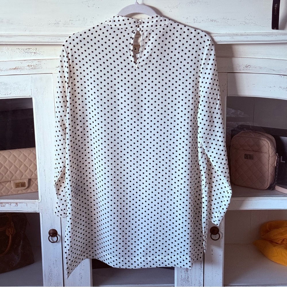 H&M Black and White Polka Dot Blouse - Picture 3 of 5